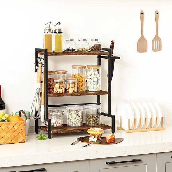 Shelving Unit Vasagle Noby Kitchen table rack 43 cm brown/black ...