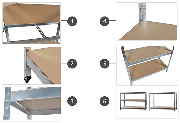 Shelving Unit Malatec 2721 Shelf 220 × 100 × 45 cm ...