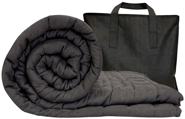 Blanket Posteloholici 1270711 Anti-stress weighted blanket 4 kg, 100 × 140 cm, grey .