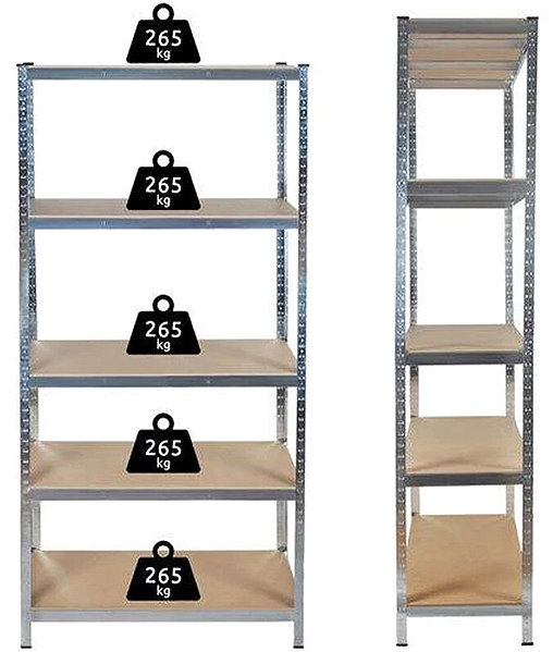 Shelving Unit Malatec 3191 180 × 90 × 40 cm HQ ...