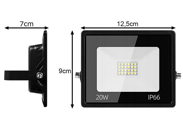 LED Reflector Verk 12342 Halogen LED spotlight 20 W, 6000 K, IP66 ...