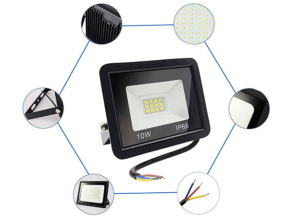 LED Reflector Verk 12341 Halogen LED spotlight 10 W, 6000 K, IP66 ...