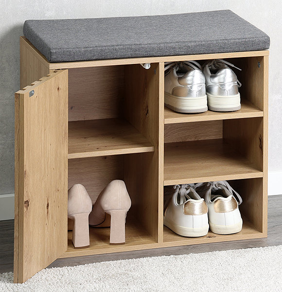 Shoe Rack KESPER Modern shoe rack with seat 51,5 × 29,5 × 48 cm ...