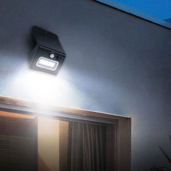 LED Reflector Garsaco Solar LED spotlight Egoda 3 W, 350 lm with motion sensor CCT IP65, black ...