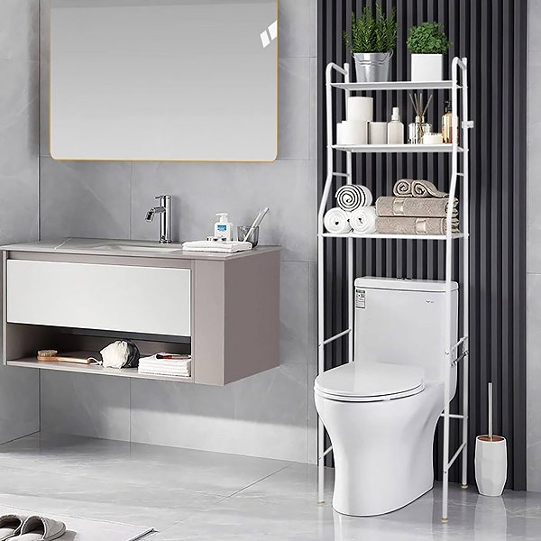 Shelving Unit RETOO Bathroom Shelf Over Toilet ...