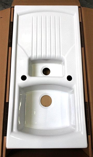 Ceramic Sink Deante Lusitano 1000.10 White ceramic ...