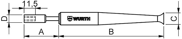 WÜRTH Screwdriver and bit set for fine assembly 29pcs.