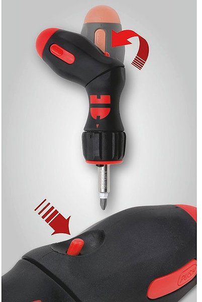 WÜRTH pistol grip multi-bit ratchet screwdriver, with LED, 37 pcs.
