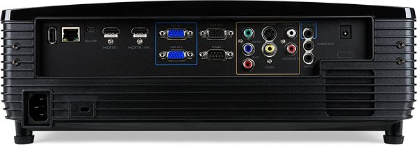 Projektor Acer P6505 Možnosti pripojenia (porty)