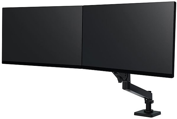 Monitor Arm ERGOTRON LX Pro Desk Dual Direct Arm, desktop arm for 2 monitors, black ...