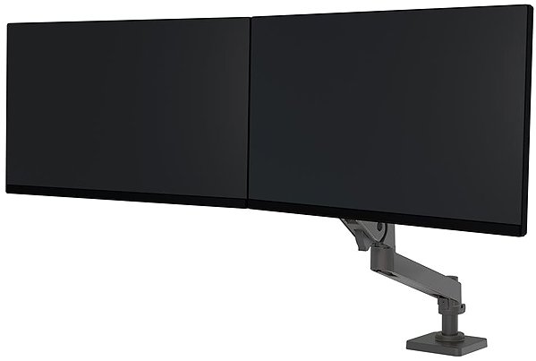 Monitor Arm ERGOTRON LX Pro Desk Dual Direct Arm, desktop arm for 2 monitors, grey ...