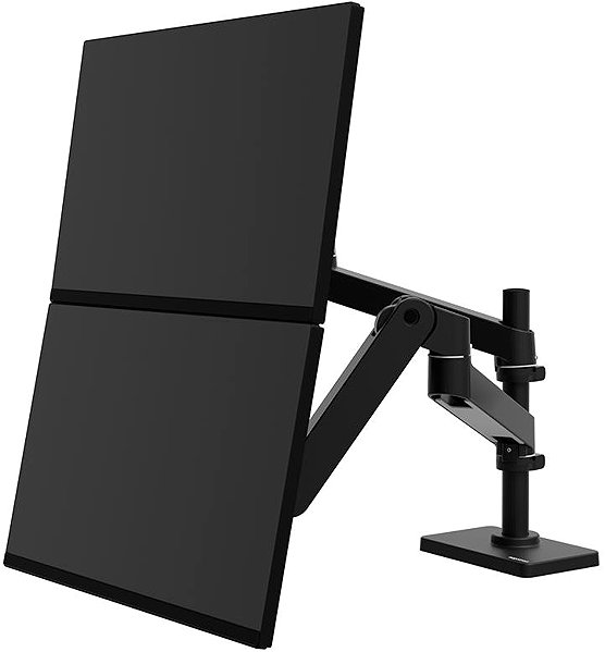 Monitor Arm ERGOTRON LX Pro Dual Stacking Arm, desktop dual arm mount for 2 monitors, black ...