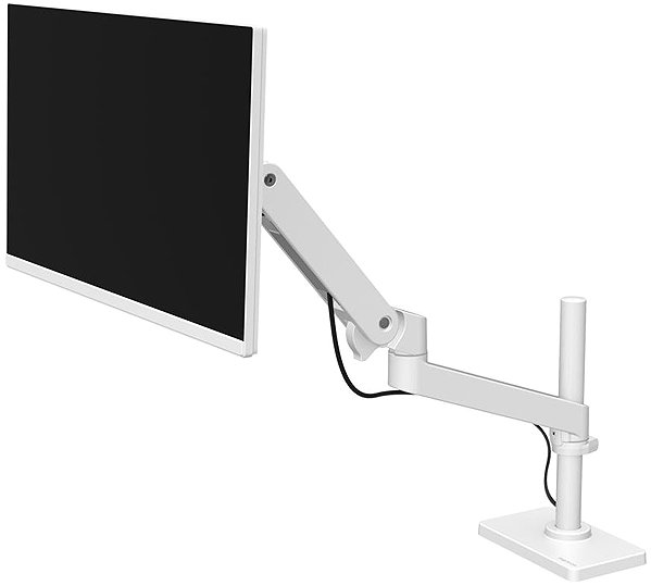 Monitor Arm ERGOTRON LX Pro Desk Monitor Arm, Tall Pole, desk arm, monitor, taller pole, white ...