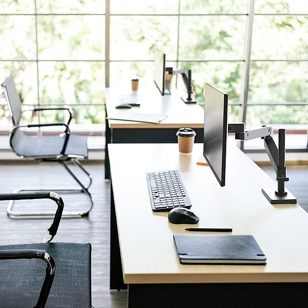 Monitor Arm ERGOTRON LX Pro Desk Monitor Arm, Tall Pole, desk arm, monitor, taller pole, black ...
