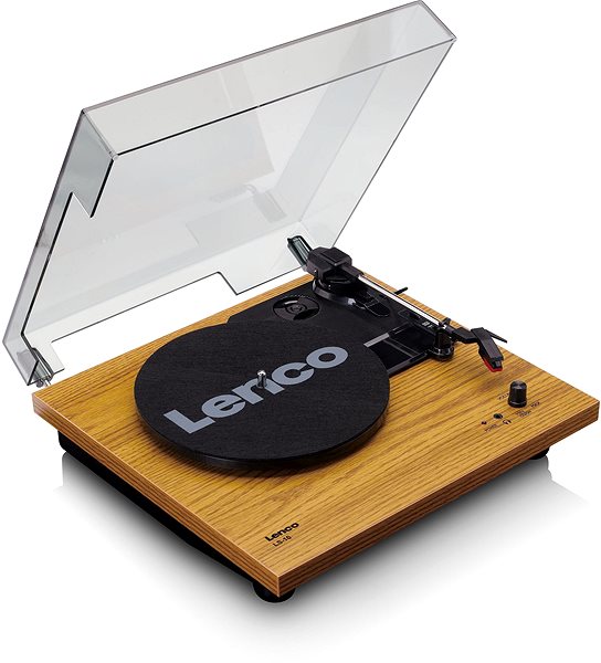 Turntable Lenco LS-10 Wood Lateral view