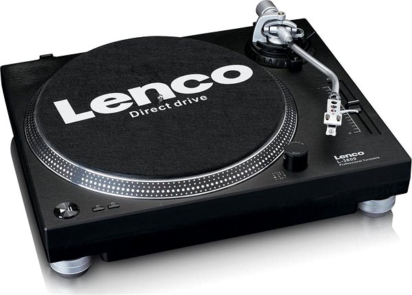 Gramofon Lenco L-3809BK Boční pohled