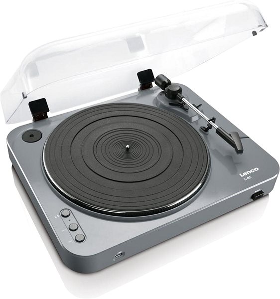 Turntable Lenco L-85 Grey Lateral view