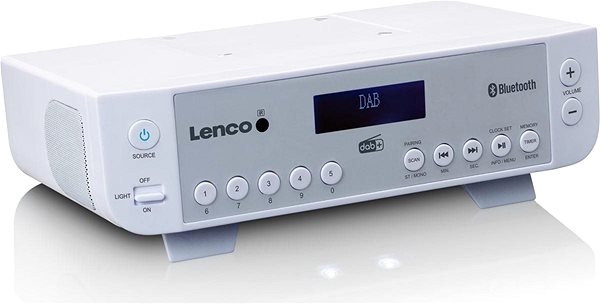 Radio Lenco KCR-200WH Lateral view