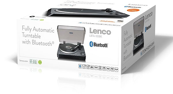 Lenco LBTA-165BK turntable.
