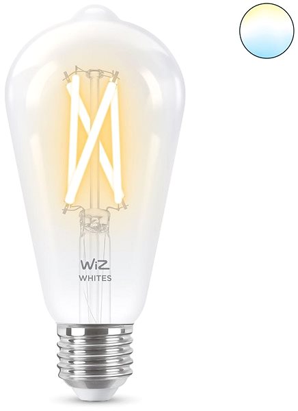 LED Bulb WiZ Tunable White 60W E27 ST64 Filament Screen