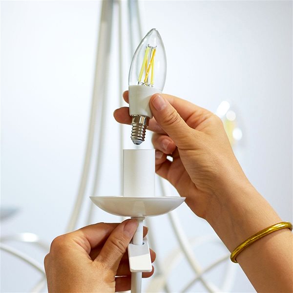 LED Bulb WiZ Tunable White 40W E14 C35 Filament Connectivity (ports)