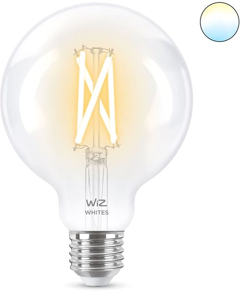LED Bulb WiZ Tunable White 60W E27 G95 Filament Screen