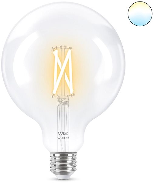 LED Bulb WiZ Tunable White 60W E27 G120 Filament Screen