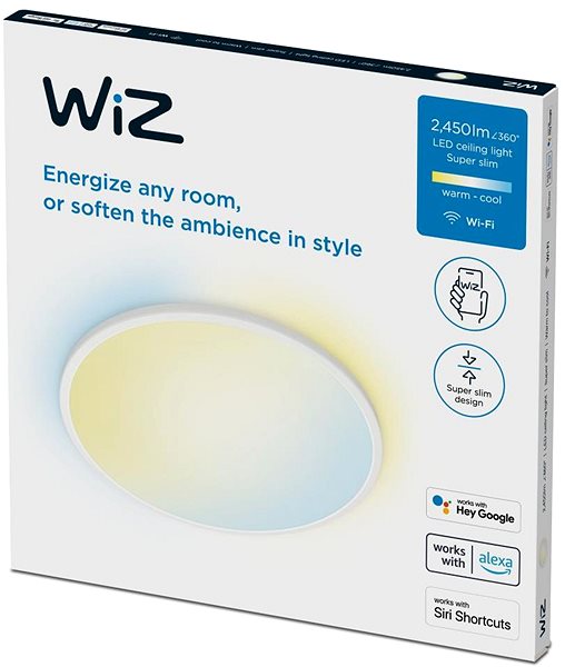 Deckenleuchte WiZ SuperSlim Tunable White 22W weiß ...