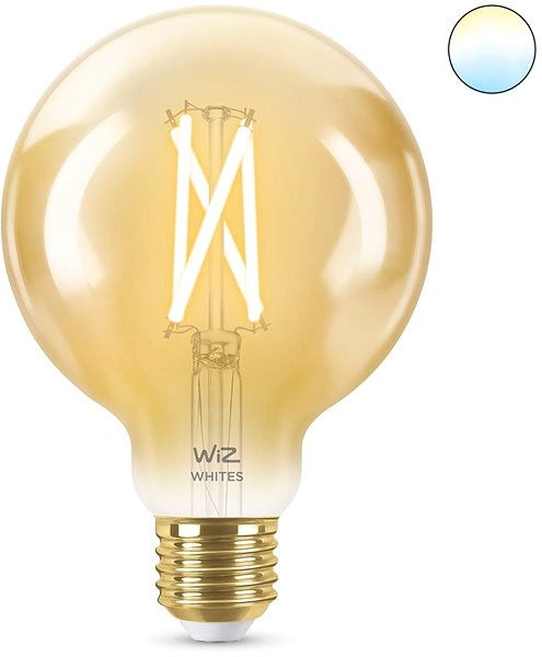 LED izzó WiZ Tunable White 50W E27 G95 Vintage ...