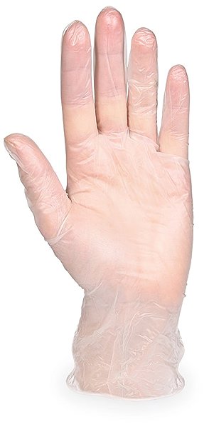 Wimex vinyl gloves, powder-free, transparent `XL` - 100 pcs.