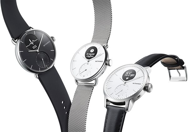 Okosóra Withings Scanwatch 38mm - White Oldalnézet