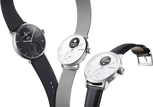 Okosóra Withings Scanwatch 42mm - White Oldalnézet