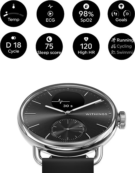 Smart Watch Withings Scanwatch 2 38mm - Black ...