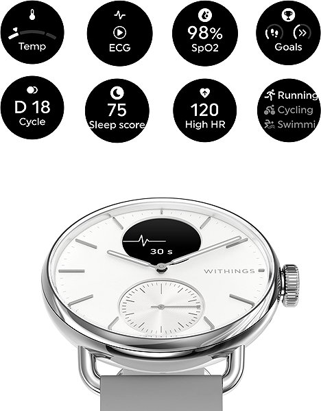 Smart Watch Withings Scanwatch 2 38mm - White ...