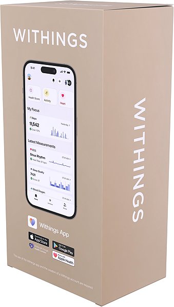 Smart Watch Withings ScanWatch 2 42mm Black with leather strap ...