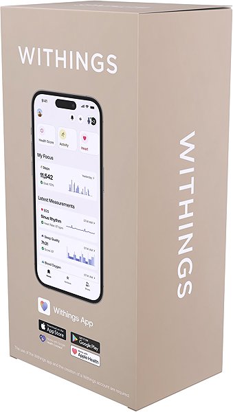 Smart Watch Withings ScanWatch 2 42mm Rose gold with Milanese tension ...
