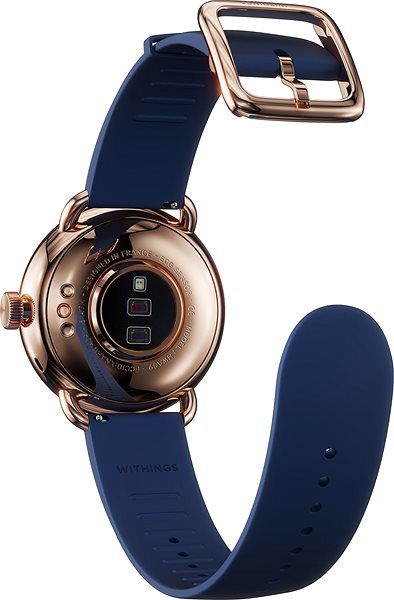 Smart hodinky Withings Scanwatch 38 mm – Rose Gold Blue Vlastnosti/technológia