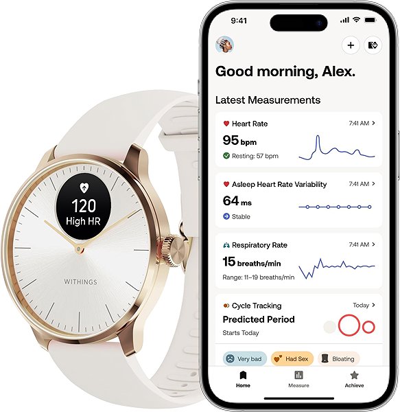 Smart Watch Withings Scanwatch Light 37mm - Sand ...