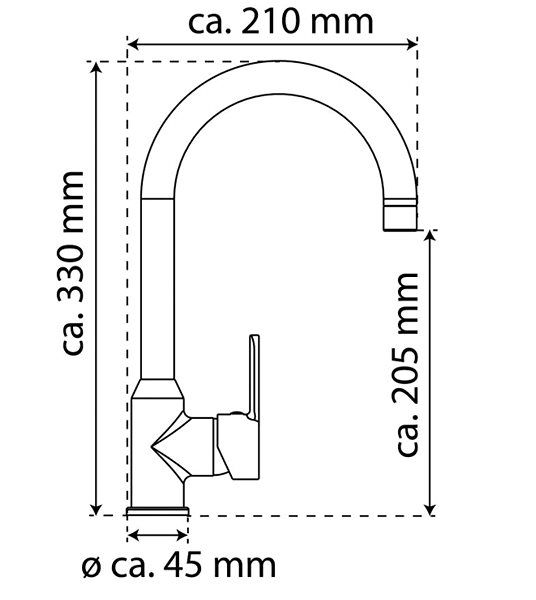 Tap EISL Diziani white / chrome Technical draft