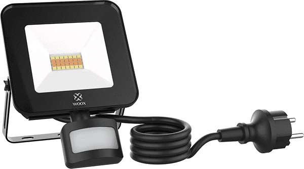 LED-Strahler WOOX R5113 Smarter LED-Strahler mit PIR-Sensor Seitlicher Anblick