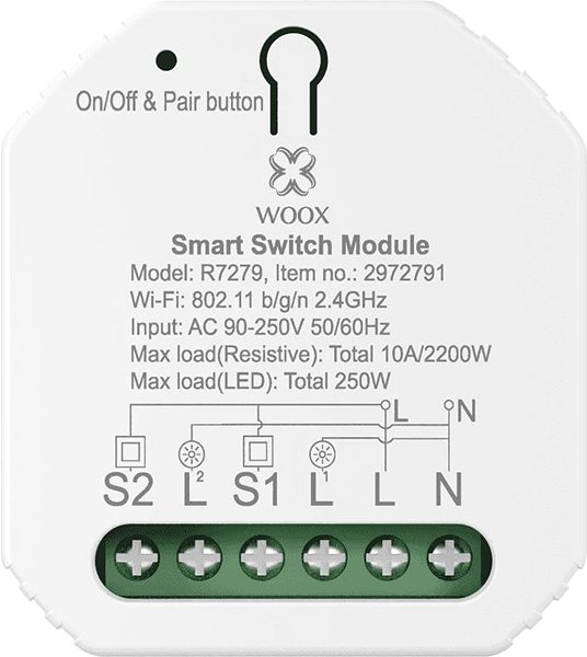 Switch Woox R7279 Smart 2-gang ...