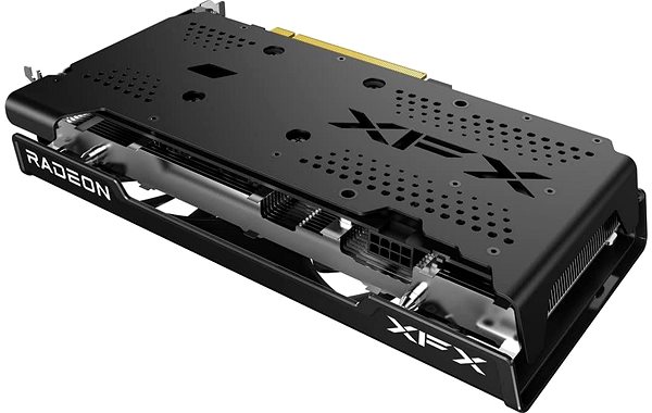 Grafikkarte XFX Speedster SWFT 210 AMD Radeon RX 6600 XT Core Seitlicher Anblick