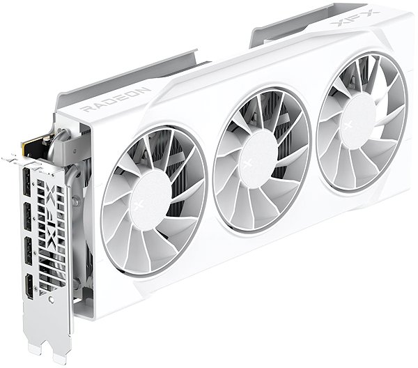 XFX Swift AMD Radeon RX 9070 OC White 16G 90mm Fan graphics card.