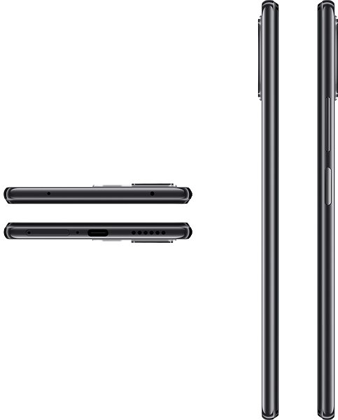 Handy Xiaomi 11 Lite 5G NE 6 GB / 128 GB - schwarz Seitlicher Anblick