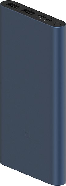 Powerbank Xiaomi Mi 18W Fast Charge Power Bank 10000mAh schwarz Seitlicher Anblick