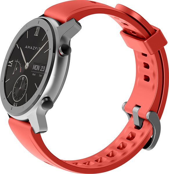 Smartwatch Amazfit GTR 42 mm Red Seitlicher Anblick