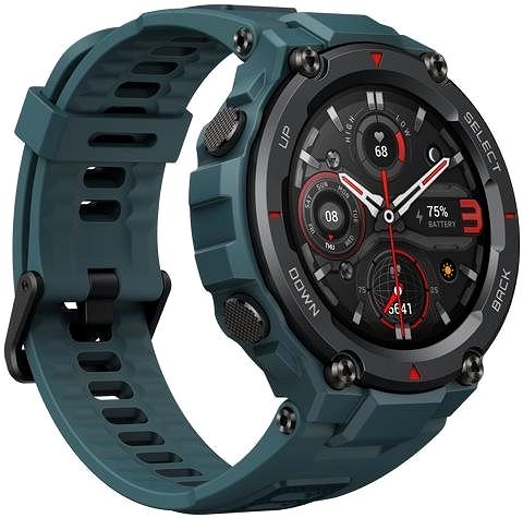Smart Watch Amazfit T-Rex Pro Steel Blue Lateral view