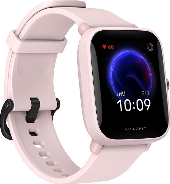 Smartwatch Amazfit Bip U Pro Pink Seitlicher Anblick