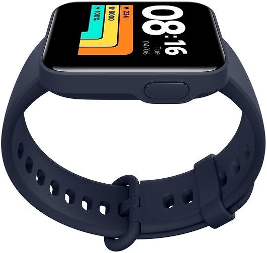 Smartwatch Xiaomi Mi Watch Lite (Navy Blue) Seitlicher Anblick