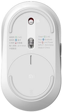 Myš Xiaomi Mi Dual Mode Wireless Mouse Silent Edition White Spodní strana